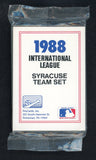 1988 Pro Card Syracuse Chiefs Complete Set Glenallen Hill 543969