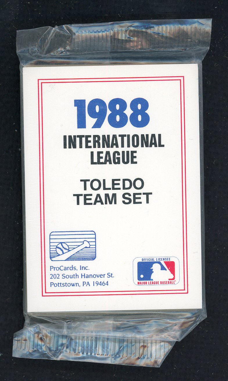 1988 Pro Card Toledo Mud Hens Complete Set Billy Beane 543973