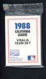 1988 Pro Card Visalia Oaks Complete Set Scott Leius 543980