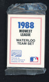 1988 Pro Card Waterloo Indians Complete Set Rudy Seanez 543981