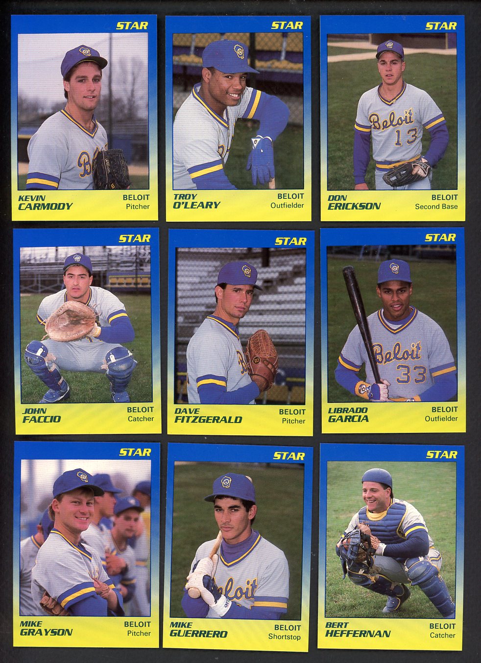 1989 Star Beloit Brewers I Complete Set Troy O'Leary 544021