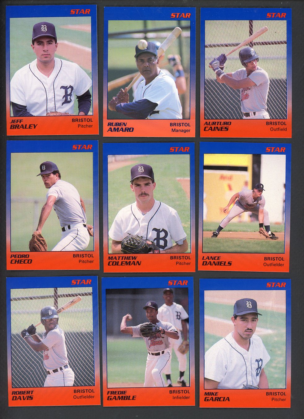 1989 Star Bristol Tigers Complete Set Ruben Amaro 544023