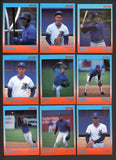 1989 Star Durham Bulls Orange Blue Complete Set Steve Avery 544033
