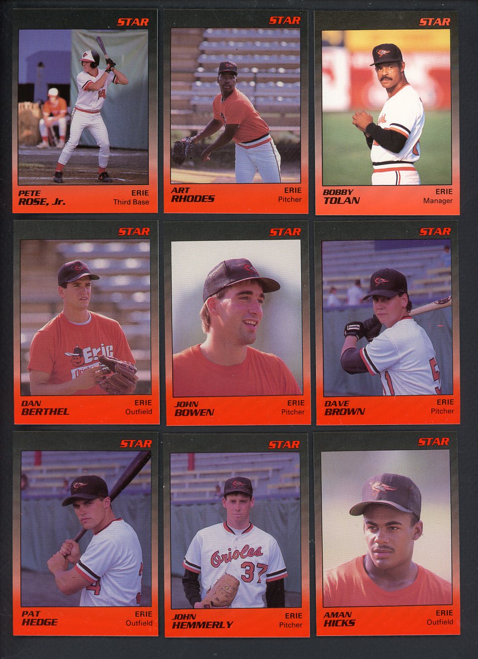 1989 Star Erie Orioles Complete Set Pete Rose Jr 544035