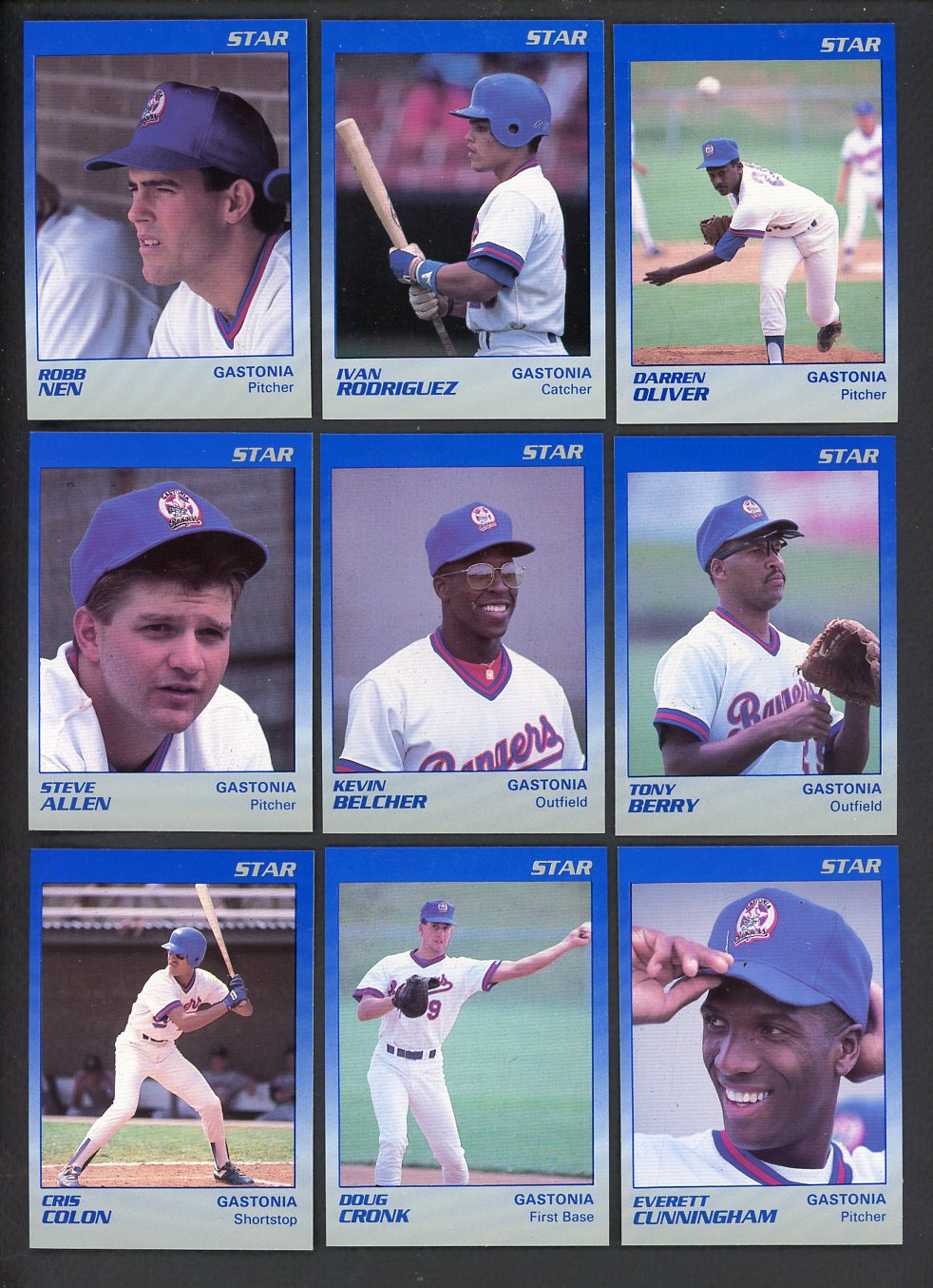 1989 Star Gastonia Rangers Complete Set Ivan Rodriguez 544039