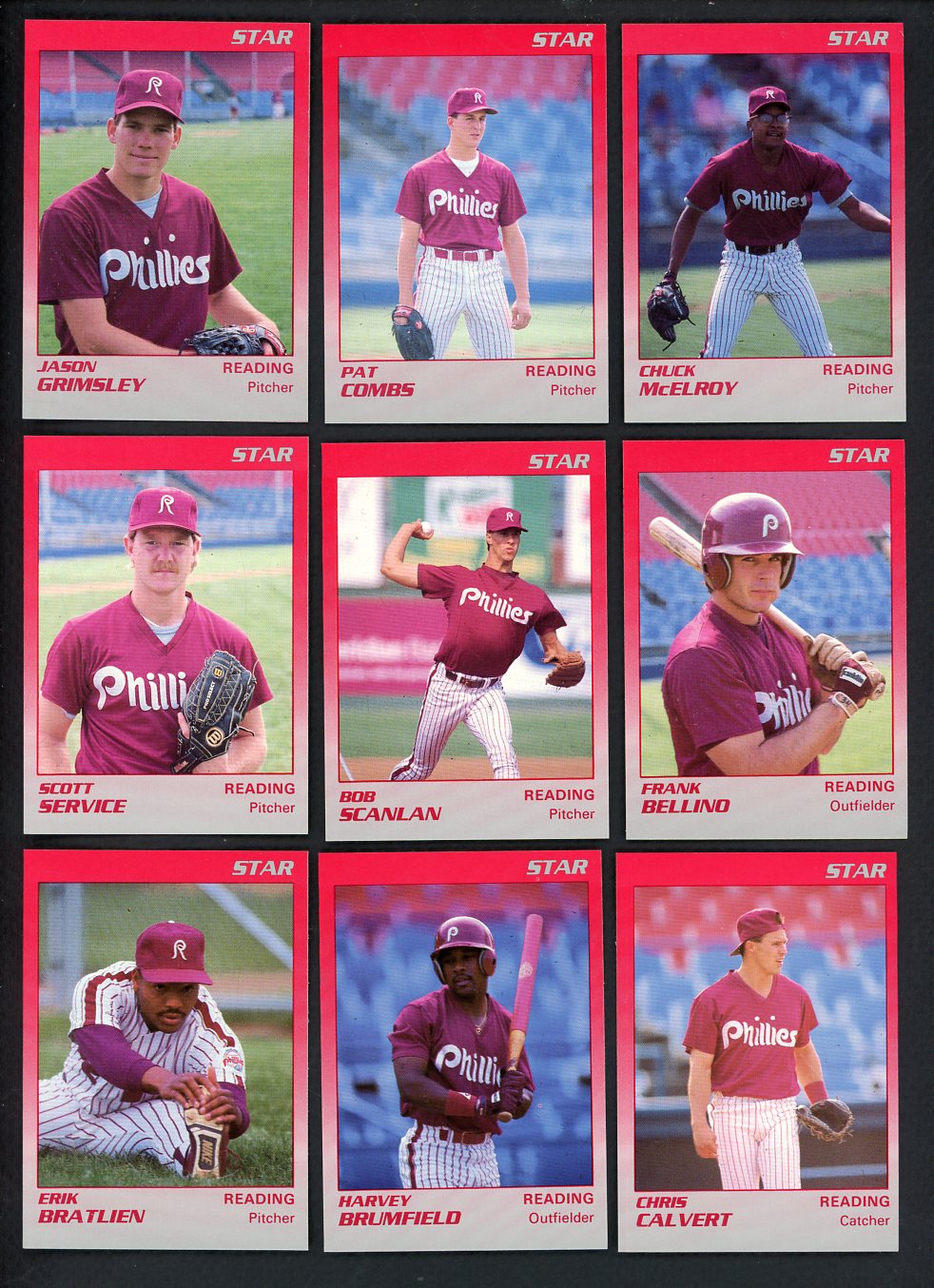 1989 Star Reading Phillies Complete Set Pat Coombs 544061