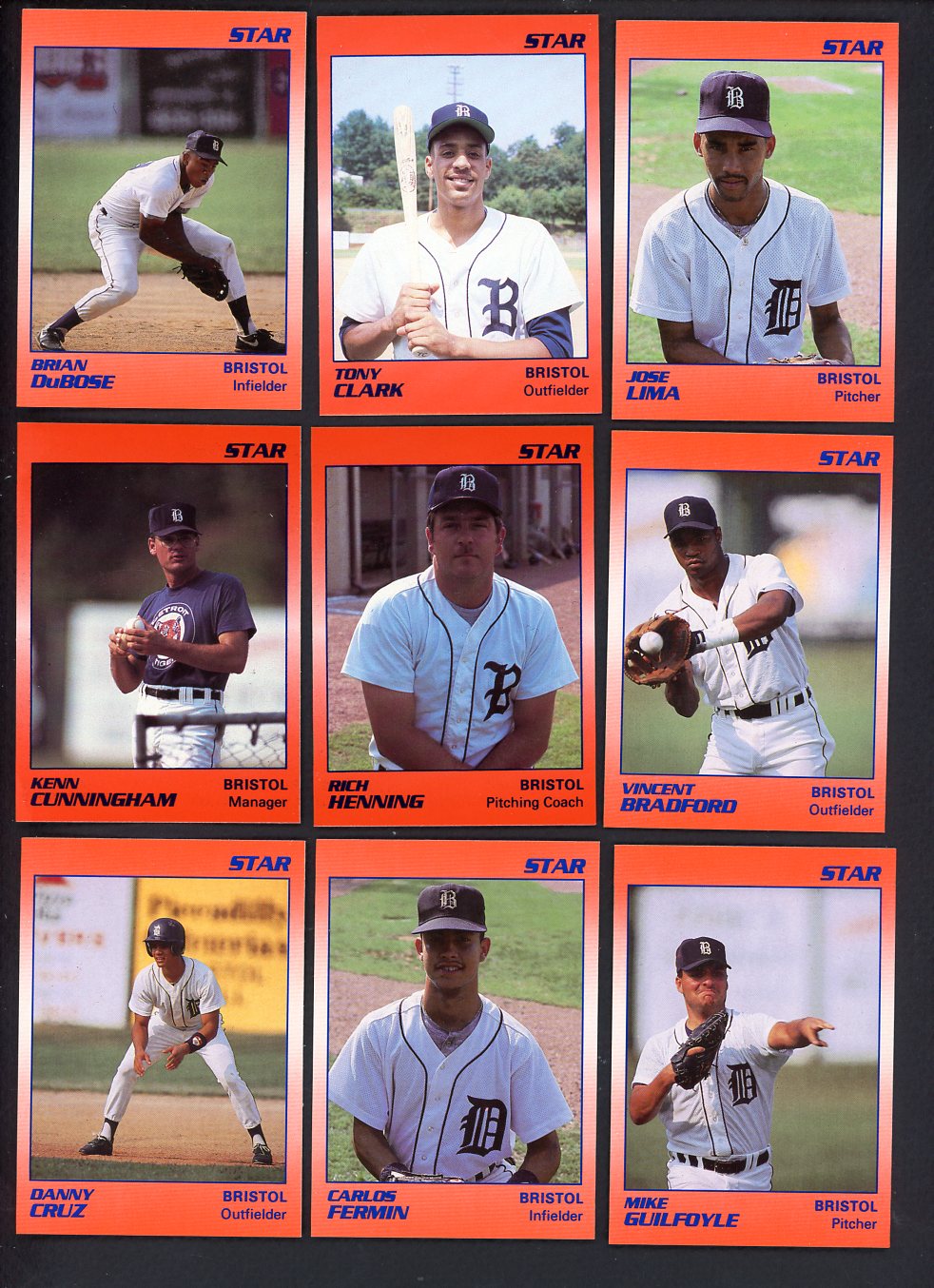 1990 Star Bristol Tigers Complete Set Tony Clark 544079