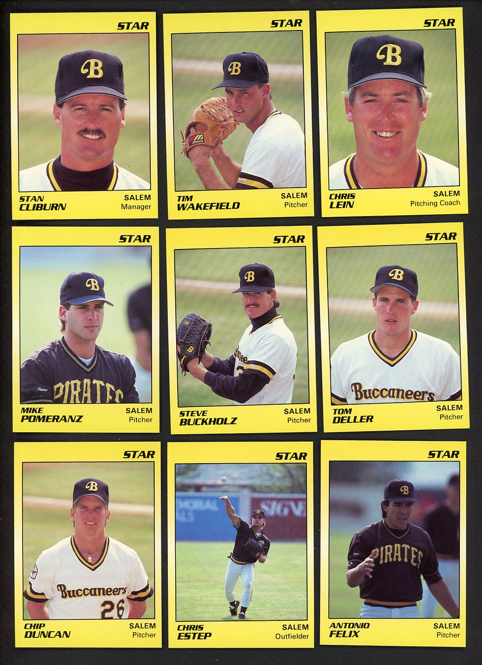 1990 Star Salem Buccaneers Complete Set Tim Wakefield 544109