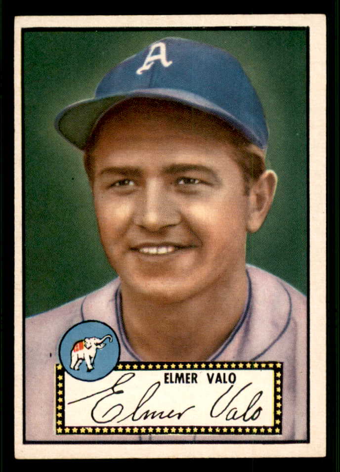 1952 Topps Baseball #034 Elmer Valo A's EX-MT Black 544125