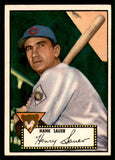 1952 Topps Baseball #035 Hank Sauer Cubs VG-EX Black 544126