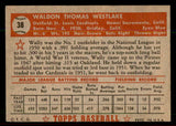 1952 Topps Baseball #038 Wally Westlake Cardinals EX-MT Red 544127