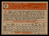 1952 Topps Baseball #039 Dizzy Trout Tigers EX-MT Red 544128