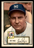 1952 Topps Baseball #048 Joe Page Yankees EX-MT Black 544134