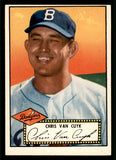 1952 Topps Baseball #053 Chris Van Cuyk Dodgers EX-MT Black 544138