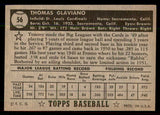 1952 Topps Baseball #056 Tommy Glaviano Cardinals EX-MT Black 544139