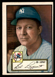 1952 Topps Baseball #057 Eddie Lopat Yankees VG-EX Black 544140