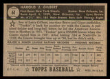 1952 Topps Baseball #061 Tookie Gilbert Giants EX-MT Black 544143