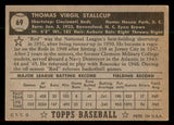 1952 Topps Baseball #069 Virgil Stallcup Reds EX-MT Black 544150