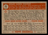 1952 Topps Baseball #075 Wes Westrum Giants VG-EX Red 544153