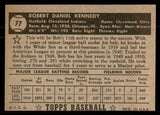 1952 Topps Baseball #077 Bob Kennedy Indians EX+/EX-MT Black 544154