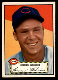 1952 Topps Baseball #080 Herman Wehmeier Reds VG-EX Black 544156
