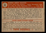 1952 Topps Baseball #085 Bob Kuzava Yankees VG-EX 544161