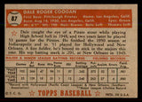1952 Topps Baseball #087 Dale Coogan Pirates EX-MT 544163