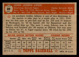 1952 Topps Baseball #089 Johnny Lipon Tigers EX+/EX-MT 544164