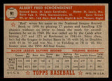 1952 Topps Baseball #091 Red Schoendienst Cardinals EX-MT 544166
