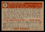 1952 Topps Baseball #092 Dale Mitchell Indians EX-MT 544167