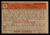1952 Topps Baseball #095 Ken Holcombe White Sox EX-MT 544170