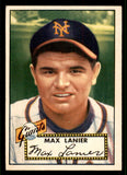 1952 Topps Baseball #101 Max Lanier Giants EX+/EX-MT 544176