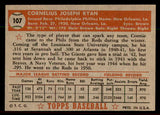 1952 Topps Baseball #107 Connie Ryan Phillies EX-MT 544182