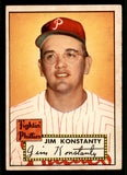 1952 Topps Baseball #108 Jim Konstanty Phillies EX 544183
