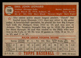 1952 Topps Baseball #110 Dutch Leonard Cubs EX-MT 544185