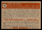 1952 Topps Baseball #111 Peanuts Lowrey Cardinals VG-EX 544186