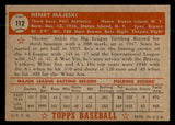 1952 Topps Baseball #112 Hank Majeski A's EX-MT 544187