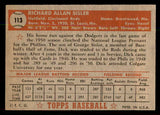 1952 Topps Baseball #113 Dick Sisler Reds EX-MT 544188