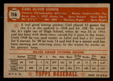 1952 Topps Baseball #116 Carl Scheib A's EX+/EX-MT 544191