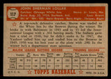 1952 Topps Baseball #117 Sherm Lollar White Sox EX 544192