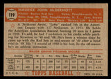 1952 Topps Baseball #119 Maurice McDermott Red Sox EX 544194