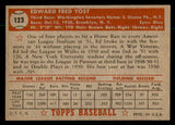1952 Topps Baseball #123 Eddie Yost Senators EX-MT 544198