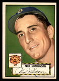 1952 Topps Baseball #126 Fred Hutchinson Tigers EX-MT 544201