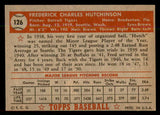 1952 Topps Baseball #126 Fred Hutchinson Tigers EX-MT 544201