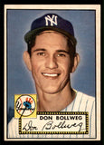 1952 Topps Baseball #128 Don Bollweg Yankees EX-MT 544203