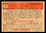 1952 Topps Baseball #131 Morrie Martin A's EX+/EX-MT 544206