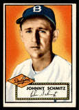 1952 Topps Baseball #136 Johnny Schmitz Dodgers EX-MT 544211