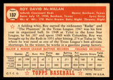 1952 Topps Baseball #137 Roy McMillan Reds EX-MT 544212