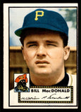 1952 Topps Baseball #138 Bill Macdonald Pirates VG-EX 544213