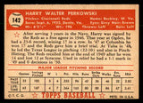 1952 Topps Baseball #142 Harry Perkowski Reds EX+/EX-MT 544217